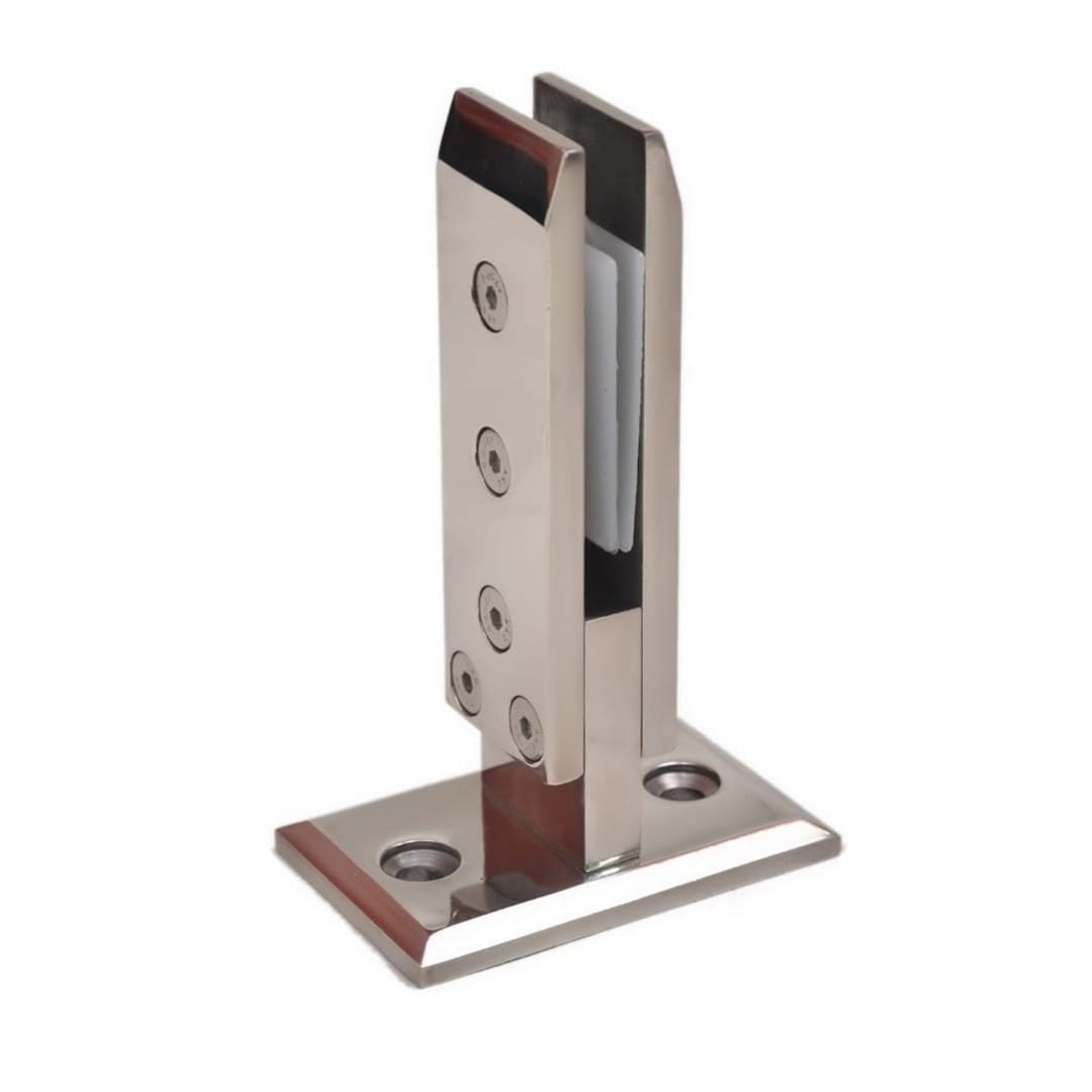 Heavy-Duty Glass Railing Spigot with Square Base 