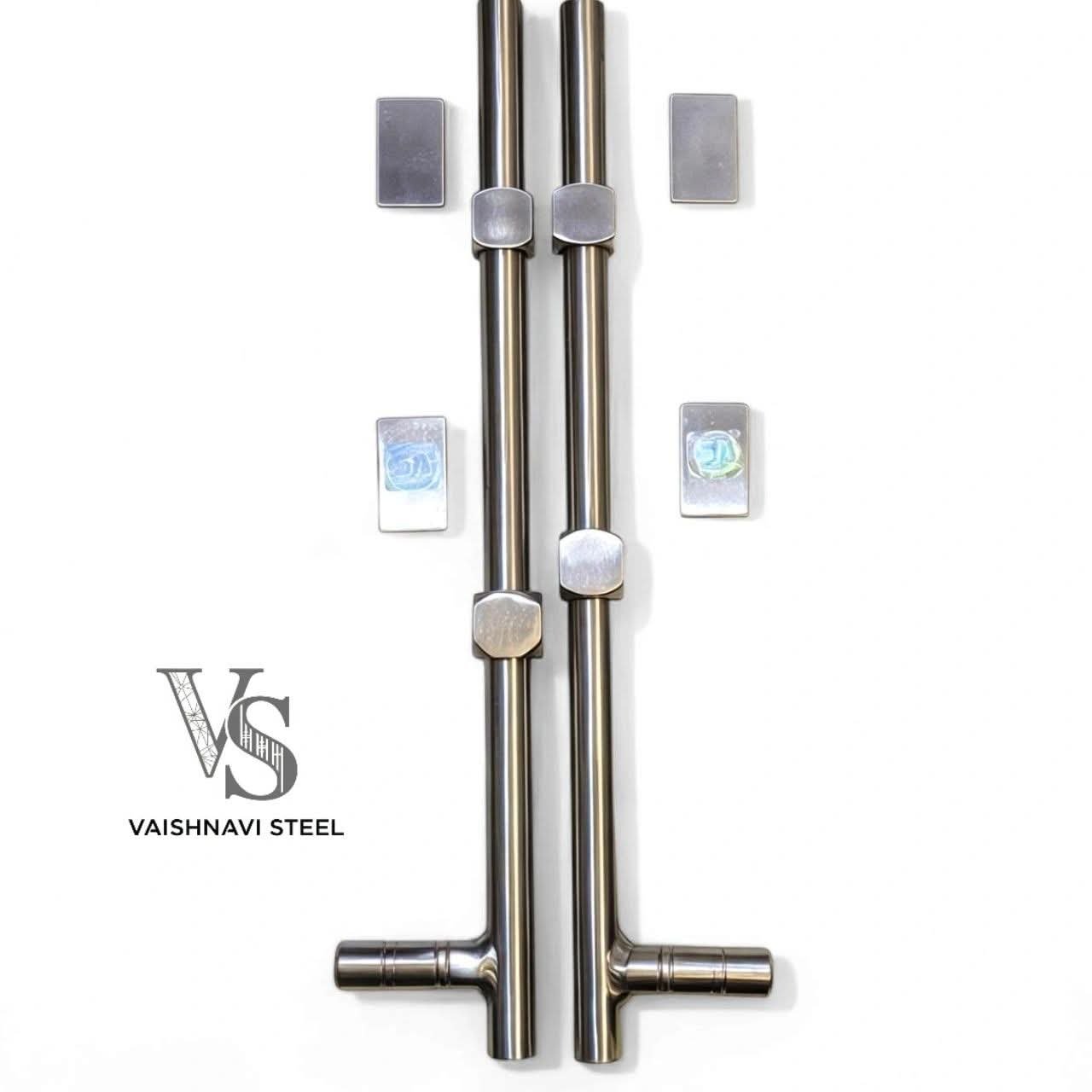 Modern Stainless Steel Door Pull Handle Set 